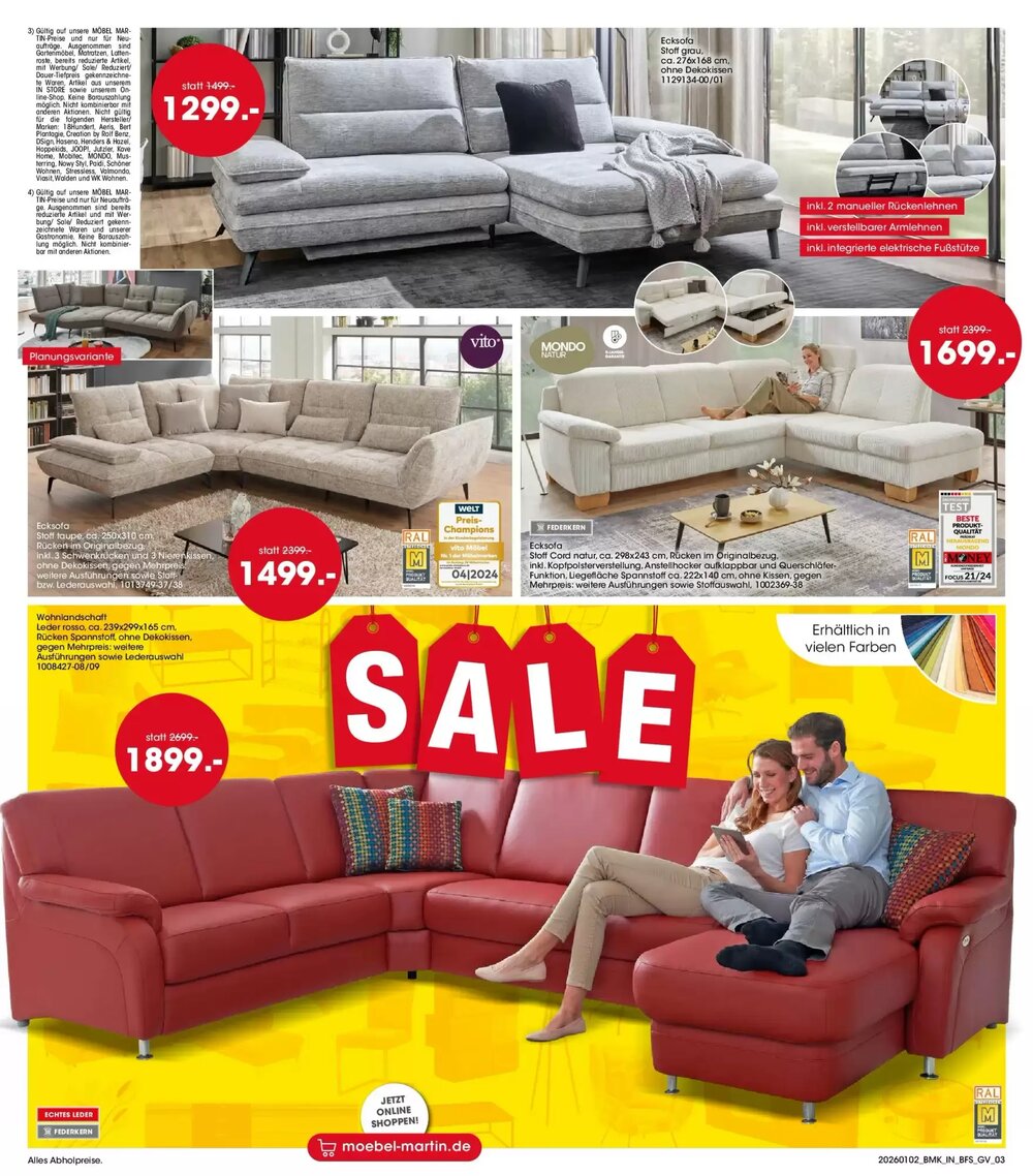 Möbel Martin Prospekt (ab 01.01.2026) zum Blättern - Seite 3