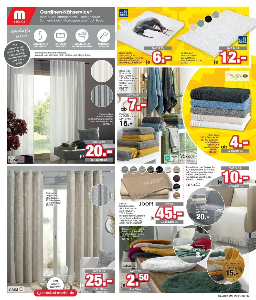 Möbel Martin Prospekt (ab 01.01.2026) zum Blättern - Seite 9