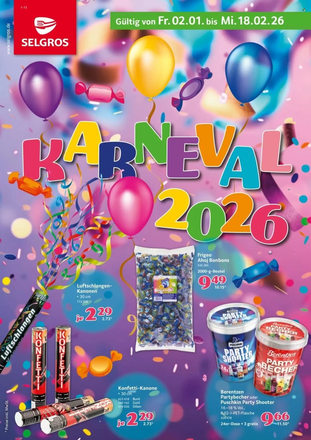 Selgros Prospekt (ab 02.01.2026) zum Blättern - Seite 1