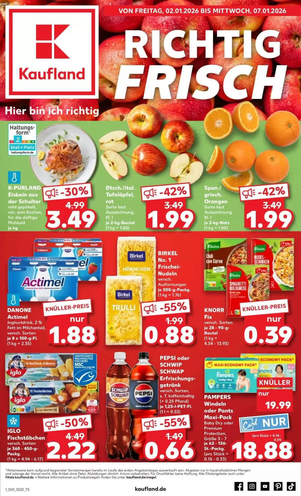 Kaufland Prospekt (ab 02.01.2026) zum Blättern - Seite 1