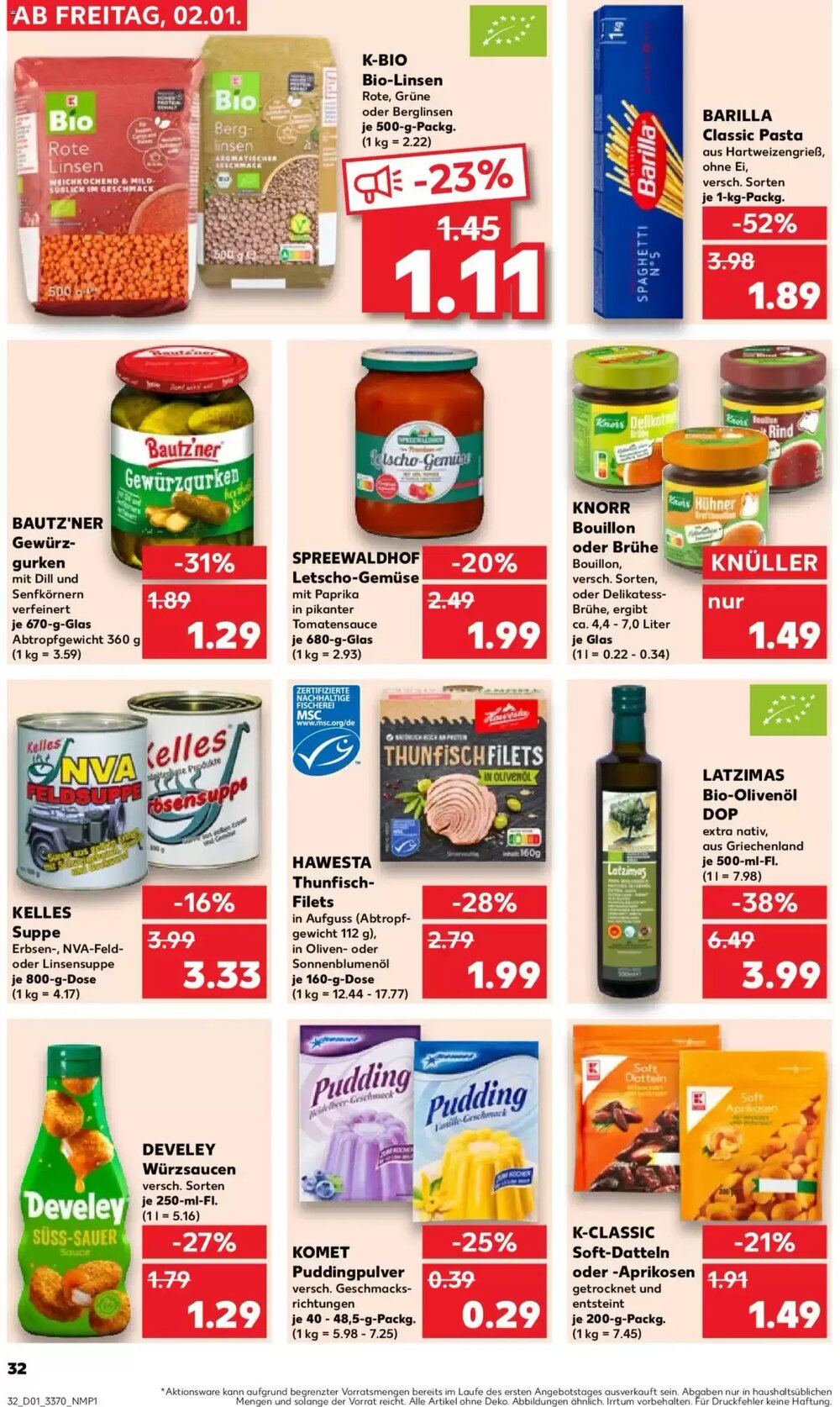 Kaufland Prospekt (ab 02.01.2026) zum Blättern - Seite 32