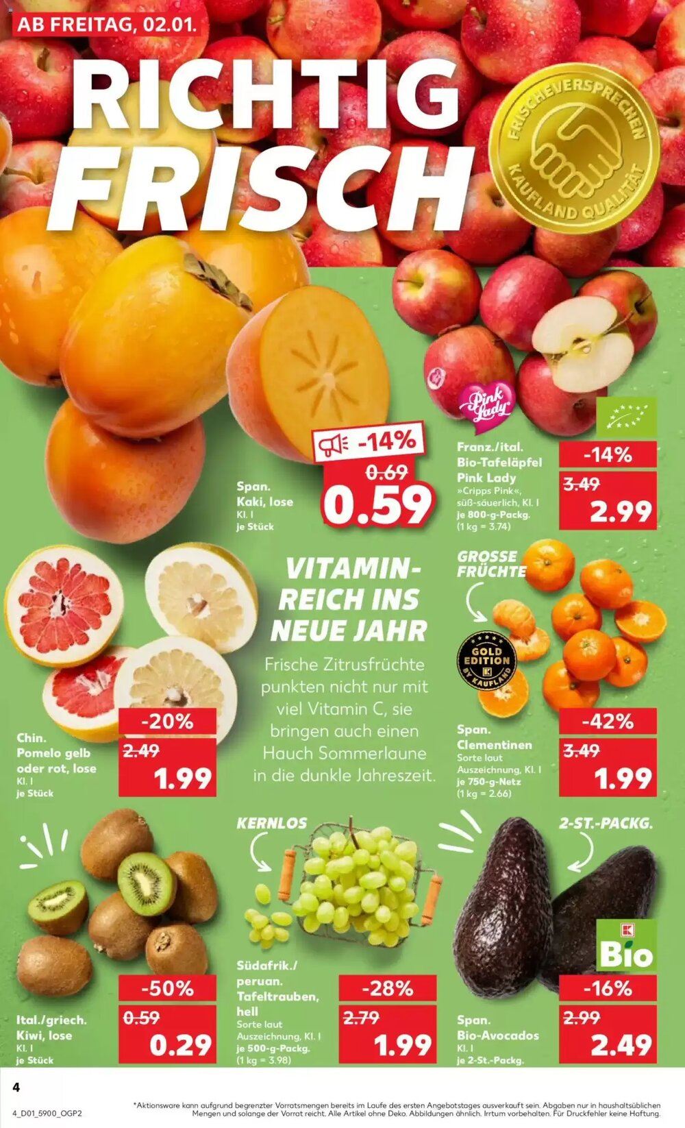 Kaufland Prospekt (ab 02.01.2026) zum Blättern - Seite 4