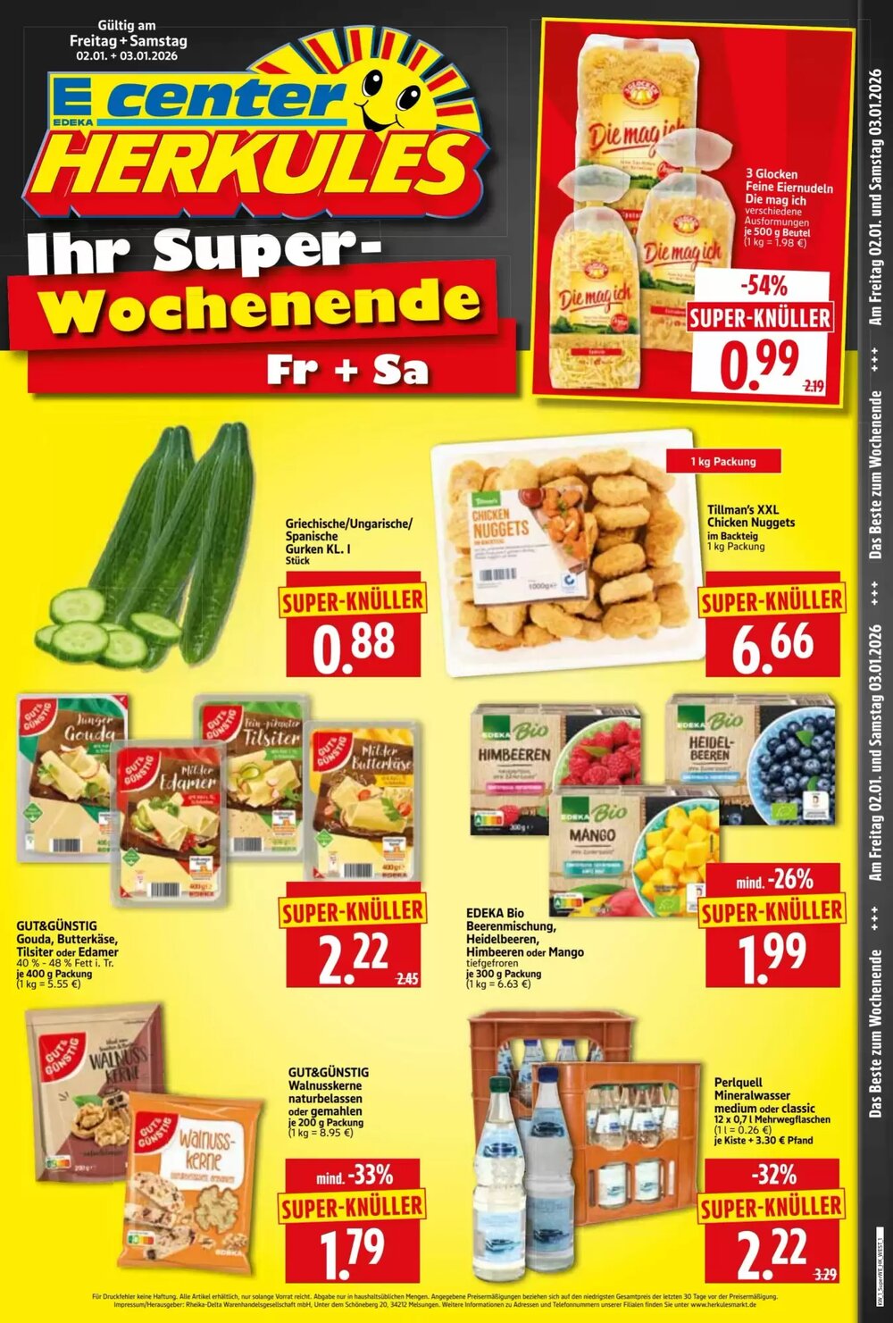 Edeka Herkules Prospekt (ab 02.01.2026) zum Blättern - Seite 1