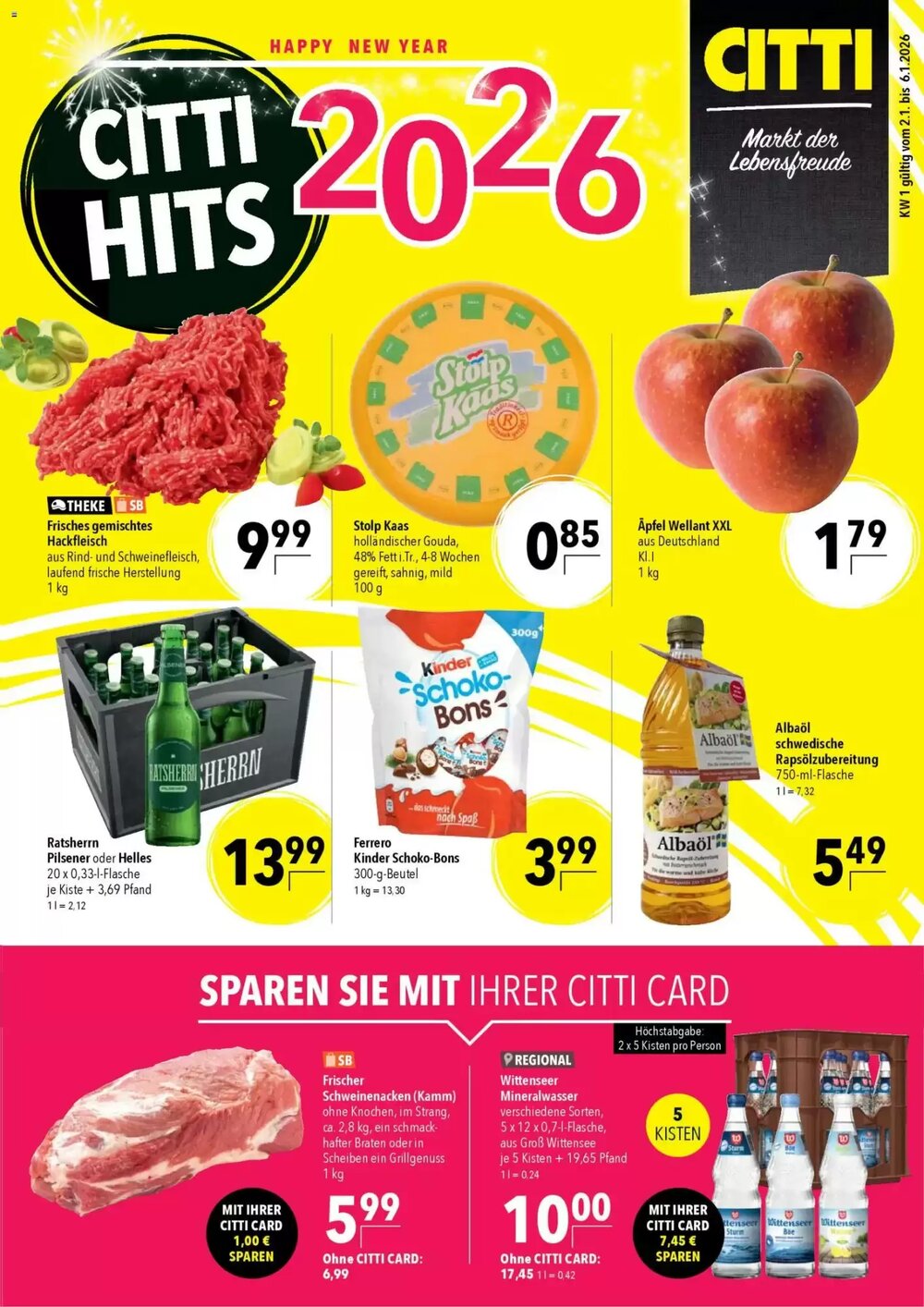 CITTI Markt Prospekt (ab 02.01.2026) zum Blättern - Seite 3