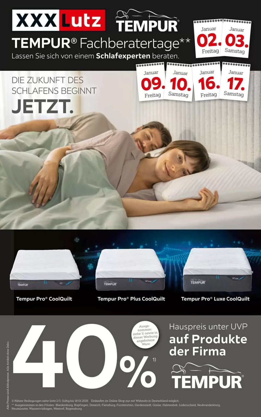 XXXLutz Prospekt (ab 02.01.2026) zum Blättern - Seite 1
