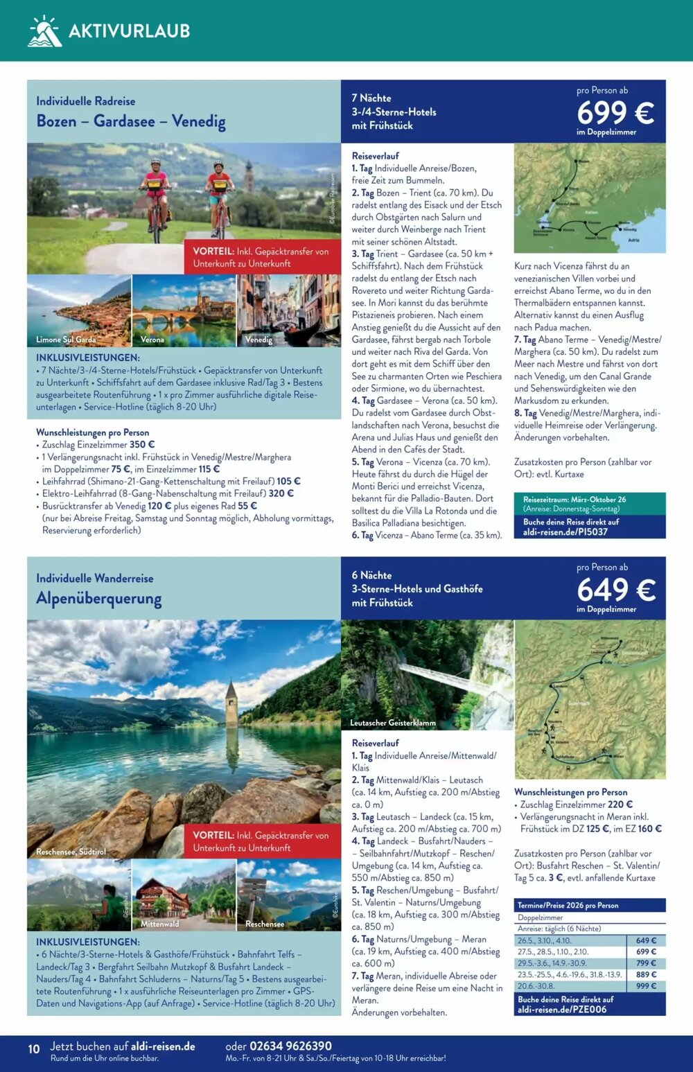 Aldi Süd Reisen Prospekt (ab 02.01.2026) zum Blättern - Seite 10