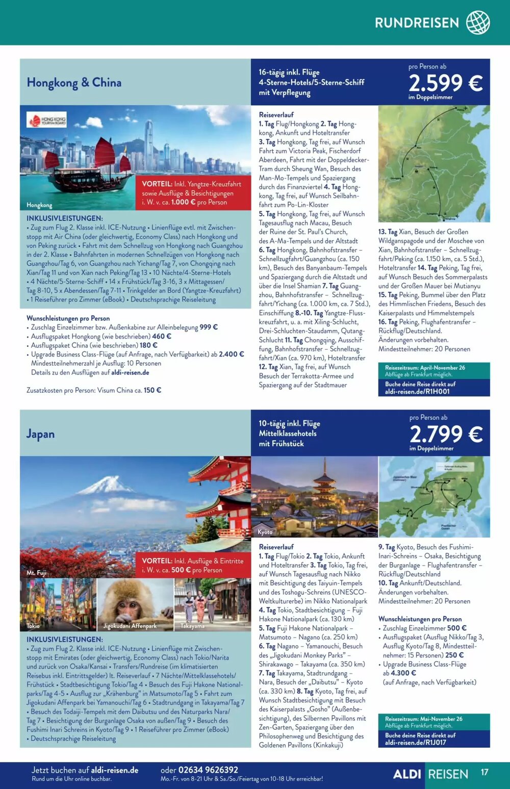 Aldi Süd Reisen Prospekt (ab 02.01.2026) zum Blättern - Seite 17