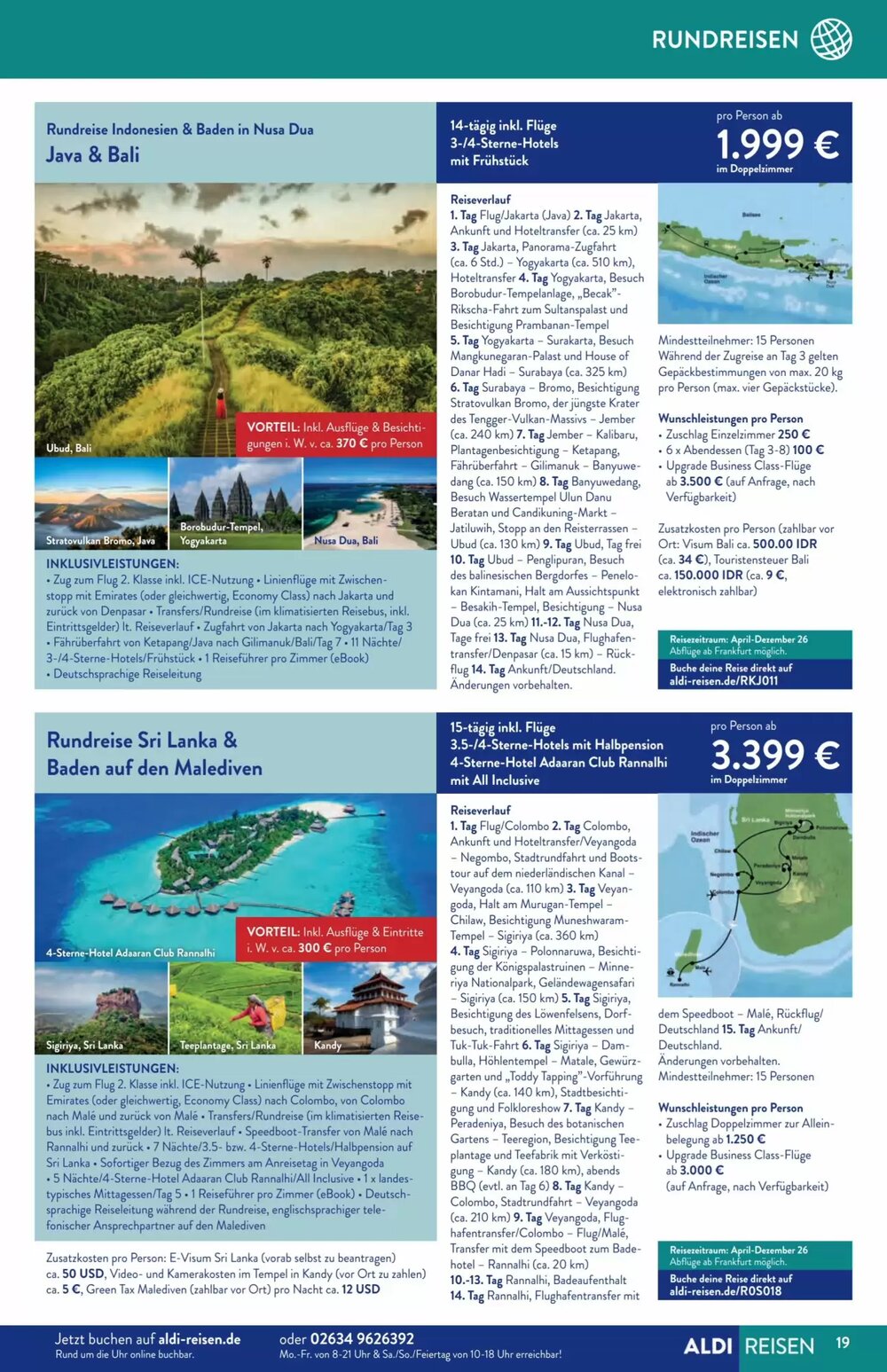 Aldi Süd Reisen Prospekt (ab 02.01.2026) zum Blättern - Seite 19
