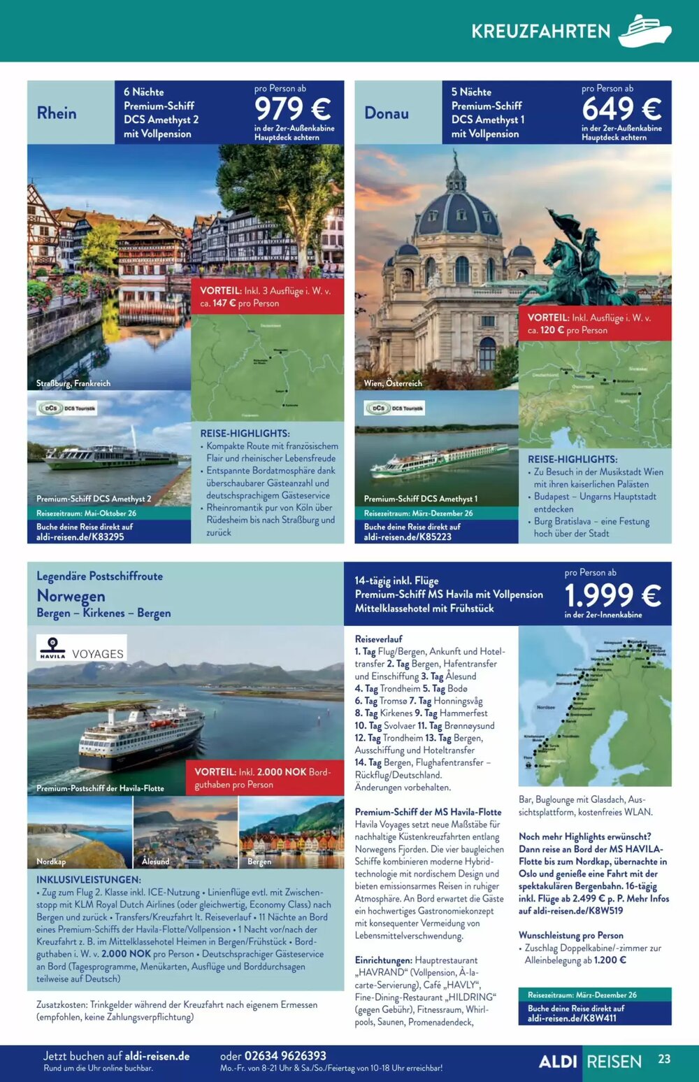 Aldi Süd Reisen Prospekt (ab 02.01.2026) zum Blättern - Seite 23