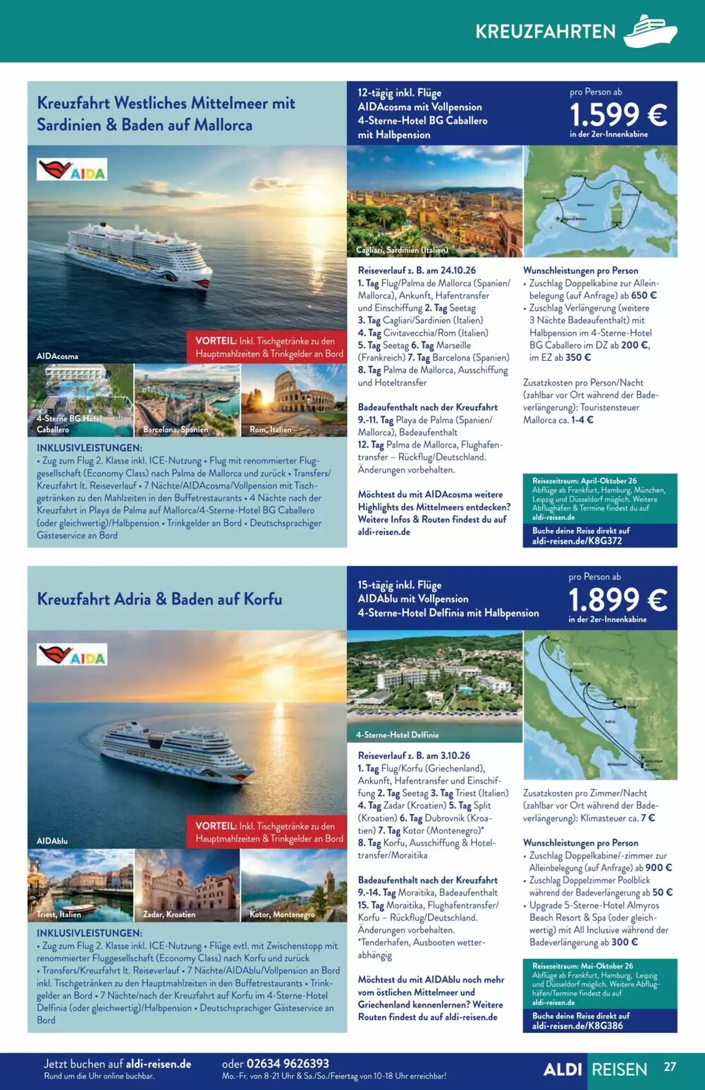 Aldi Süd Reisen Prospekt (ab 02.01.2026) zum Blättern - Seite 27