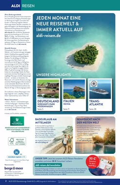 Aldi Süd Reisen Prospekt (ab 02.01.2026) zum Blättern - Seite 2