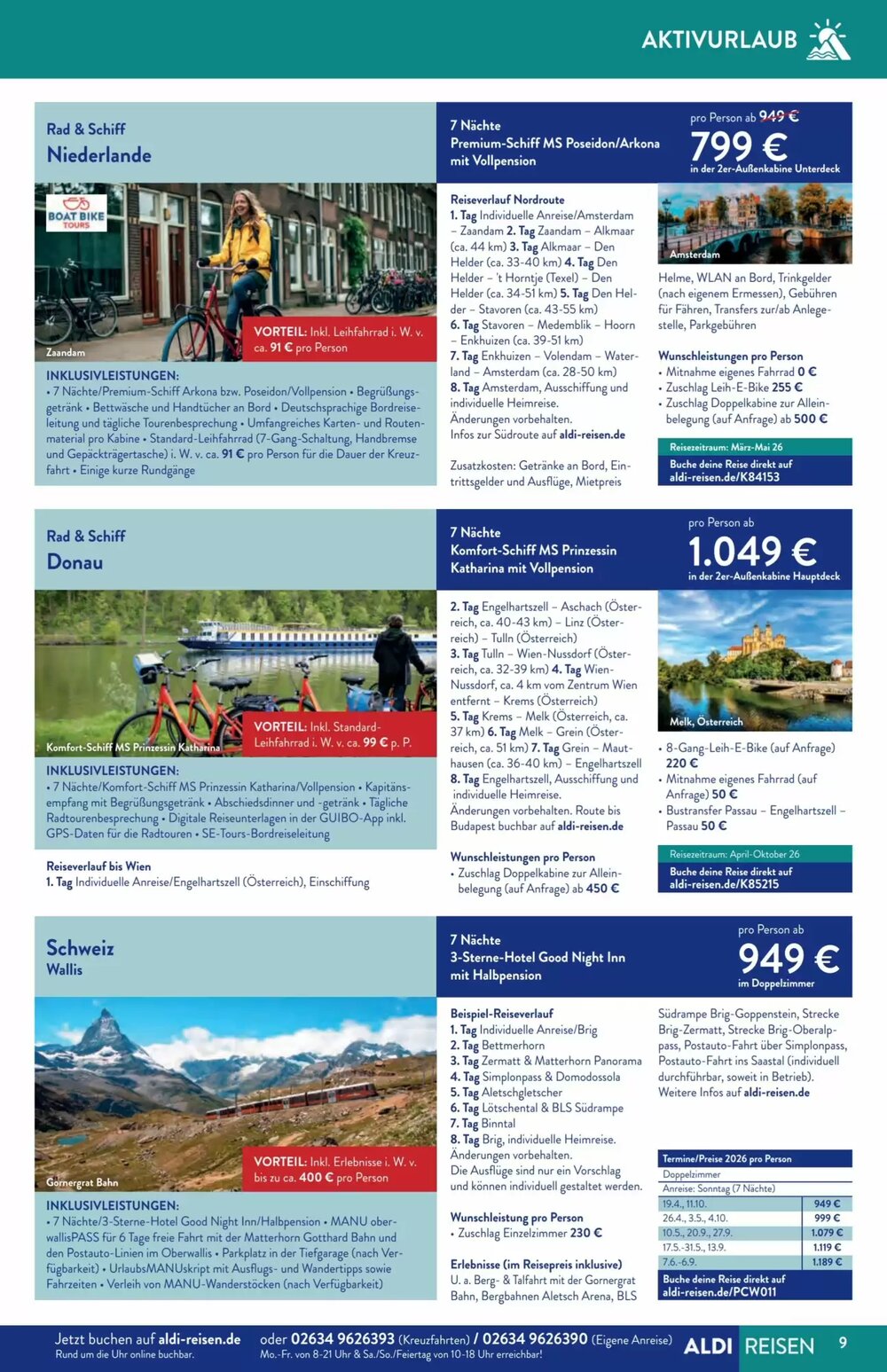 Aldi Süd Reisen Prospekt (ab 02.01.2026) zum Blättern - Seite 9