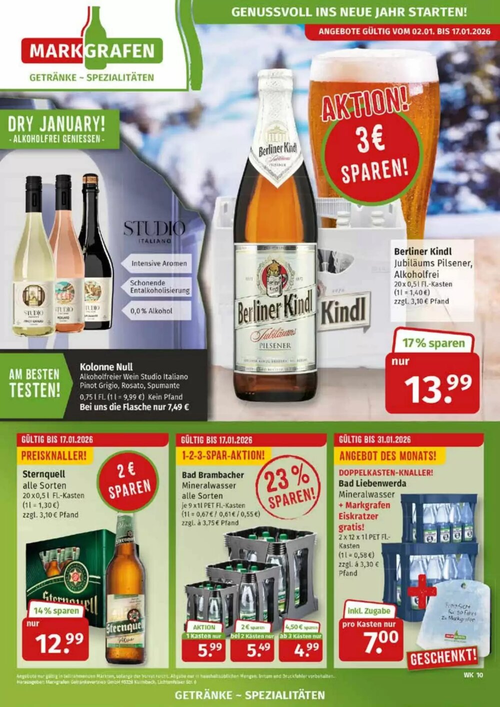 Markgrafen Prospekt (ab 02.01.2026) zum Blättern - Seite 1