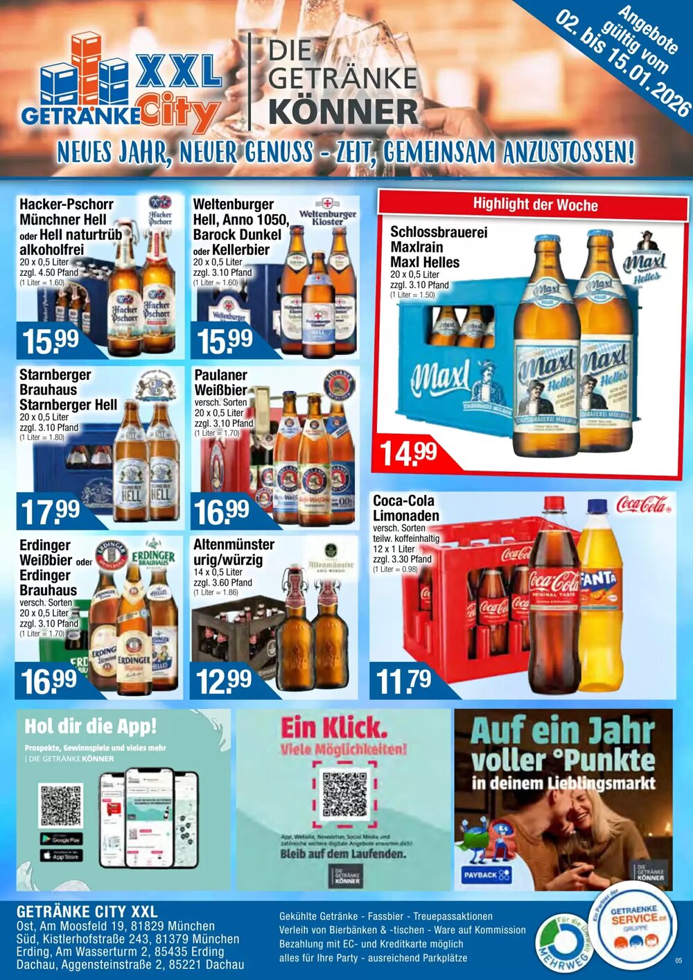 Getränke City Prospekt (ab 02.01.2026) zum Blättern - Seite 1