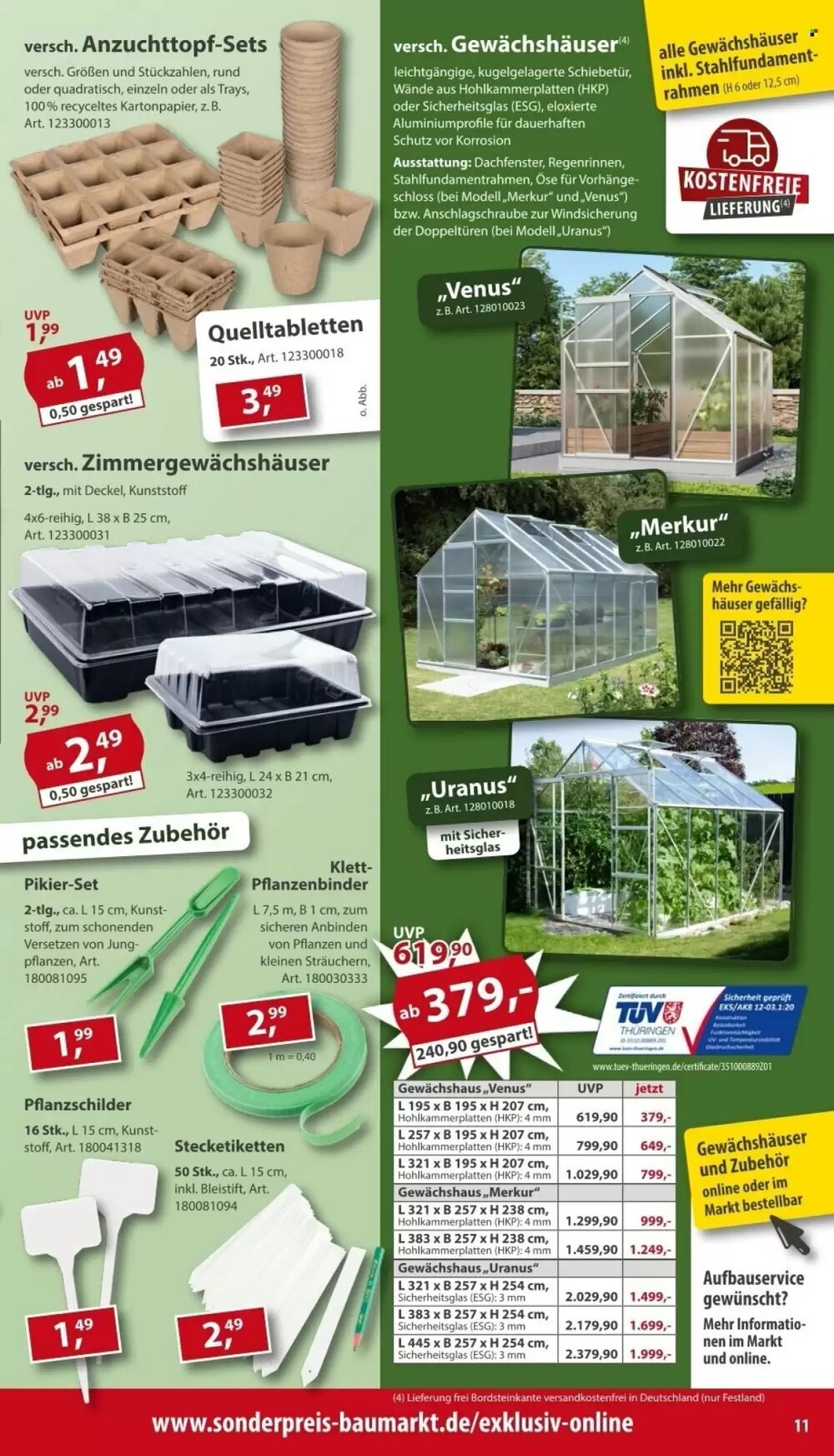 Sonderpreis Baumarkt Prospekt (ab 03.01.2026) zum Blättern - Seite 11