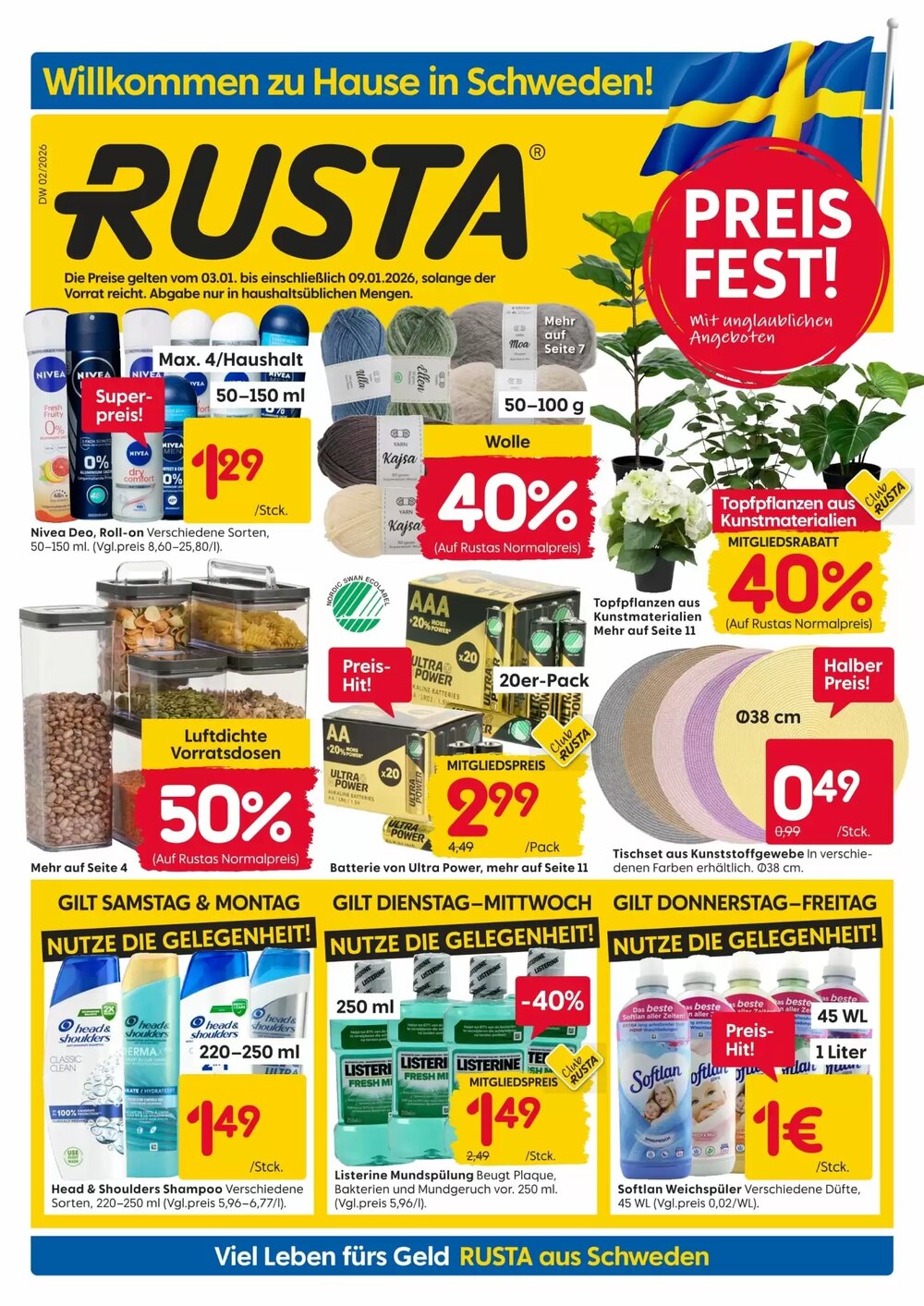 Rusta Prospekt (ab 03.01.2026) zum Blättern - Seite 1