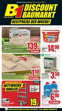 B1 Discount Baumarkt Prospekt (ab 03.01.2026) zum Blättern