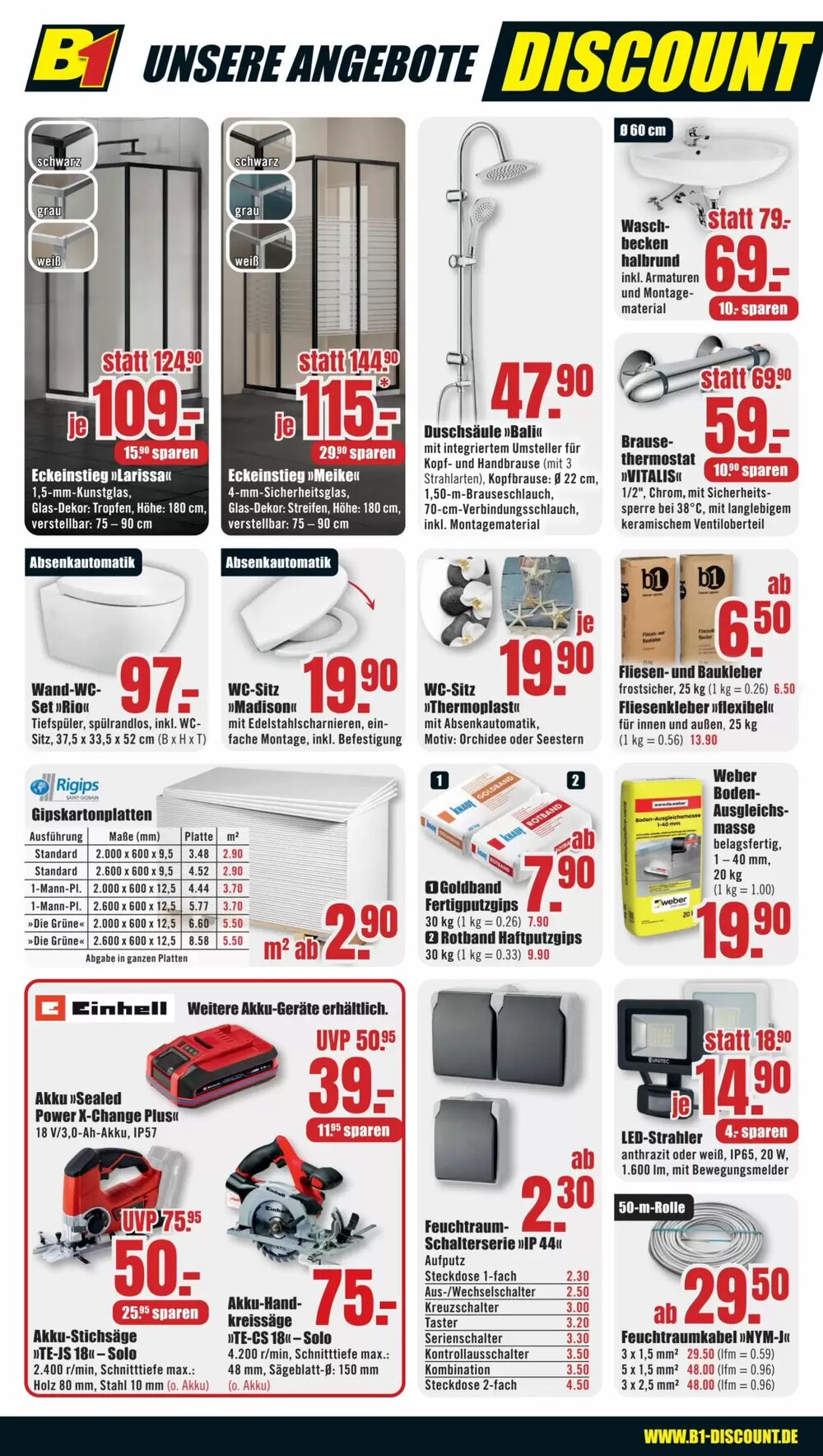 B1 Discount Baumarkt Prospekt (ab 03.01.2026) zum Blättern - Seite 4