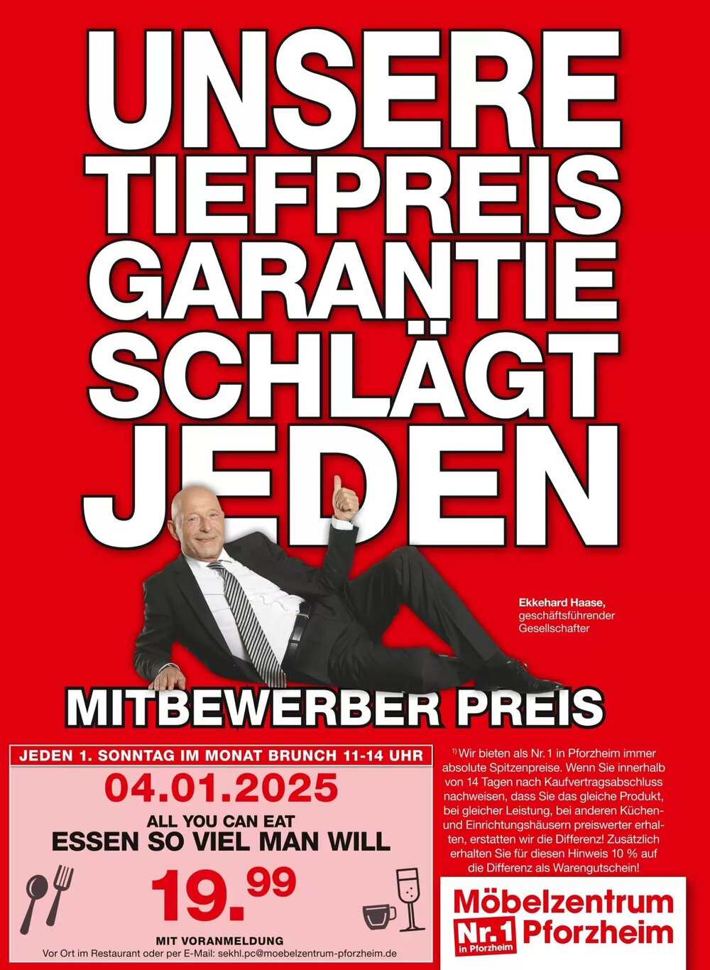 Möbelzentrum Pforzheim Prospekt (ab 03.01.2026) zum Blättern - Seite 1