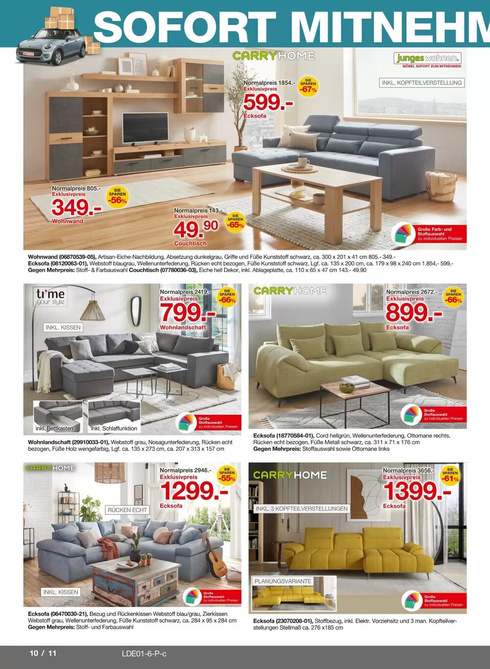 Möbelzentrum Pforzheim Prospekt (ab 03.01.2026) zum Blättern - Seite 10