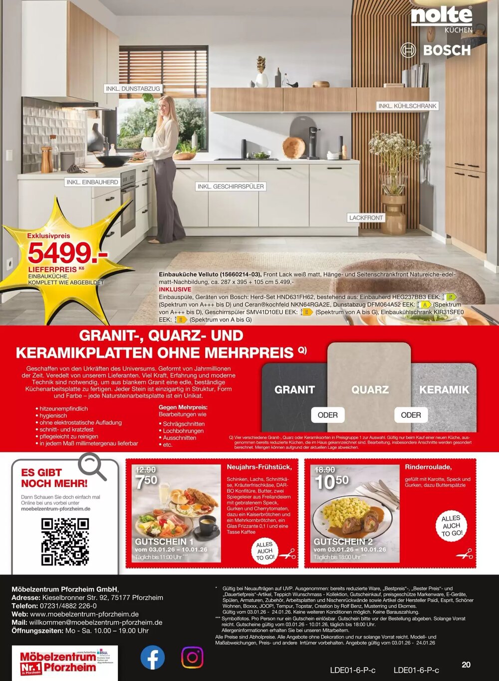Möbelzentrum Pforzheim Prospekt (ab 03.01.2026) zum Blättern - Seite 20
