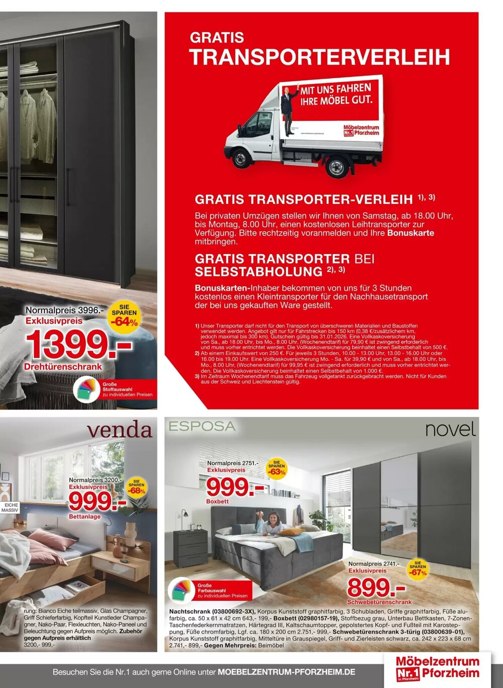 Möbelzentrum Pforzheim Prospekt (ab 03.01.2026) zum Blättern - Seite 7