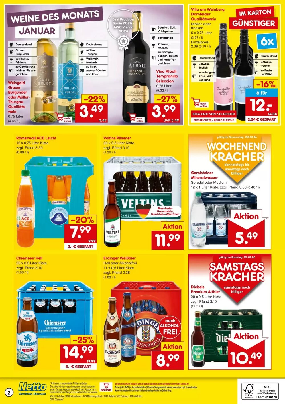 Netto Getränke Discount Prospekt (ab 04.01.2026) zum Blättern - Seite 2