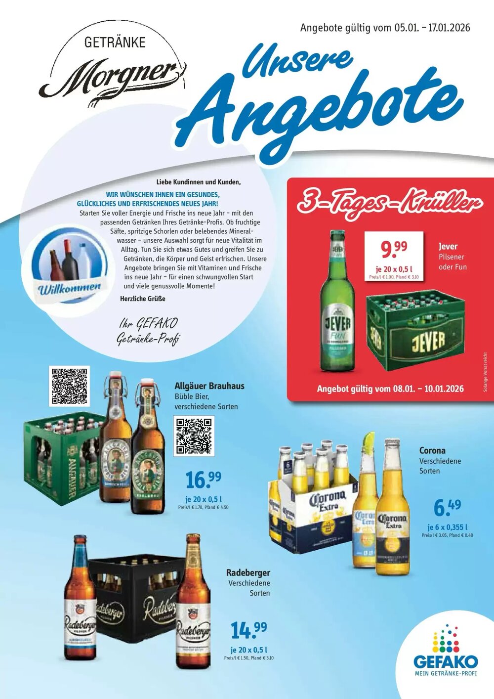 Gefako Prospekt (ab 04.01.2026) zum Blättern - Seite 1