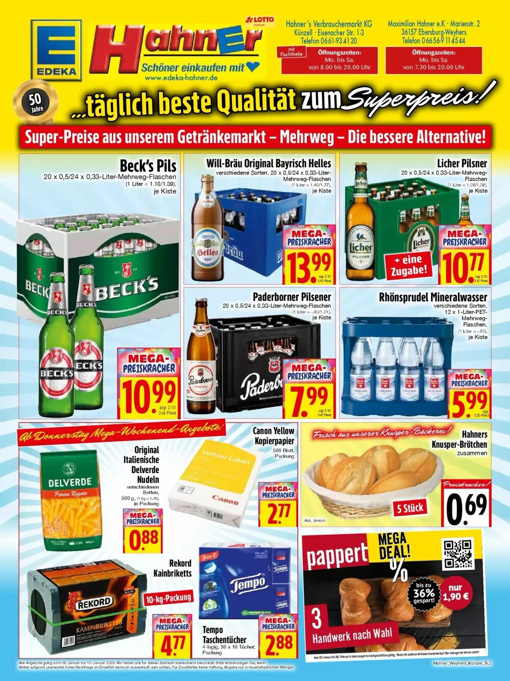 EDEKA Hahner Prospekt (ab 04.01.2026) zum Blättern - Seite 2