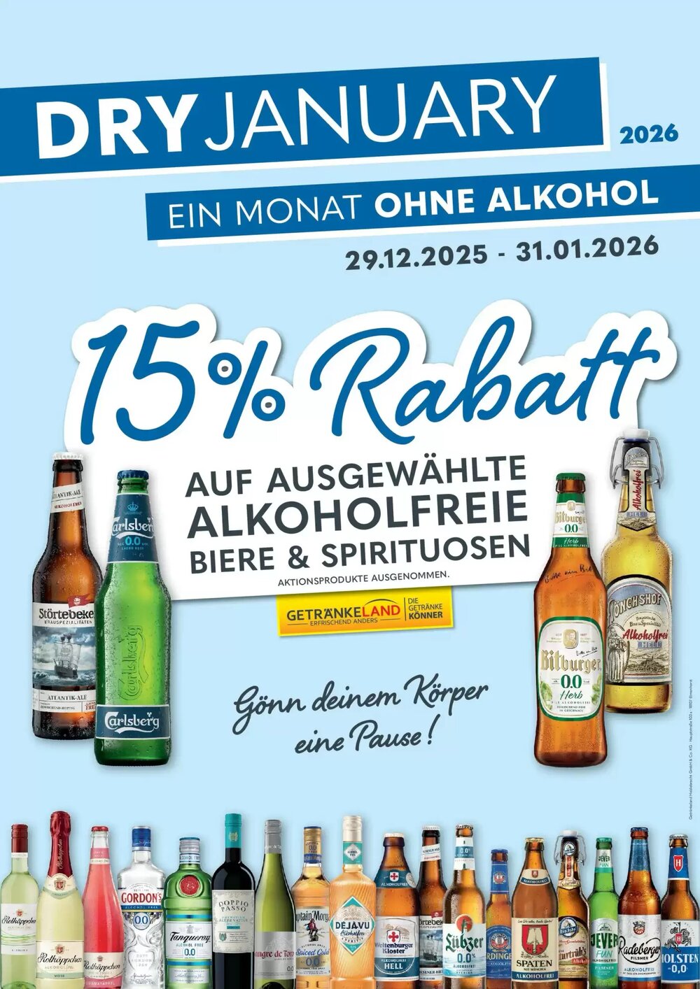 Getränkeland Prospekt (ab 04.01.2026) zum Blättern - Seite 1