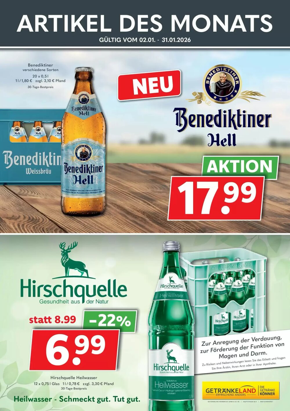 Getränkeland Prospekt (ab 04.01.2026) zum Blättern - Seite 2