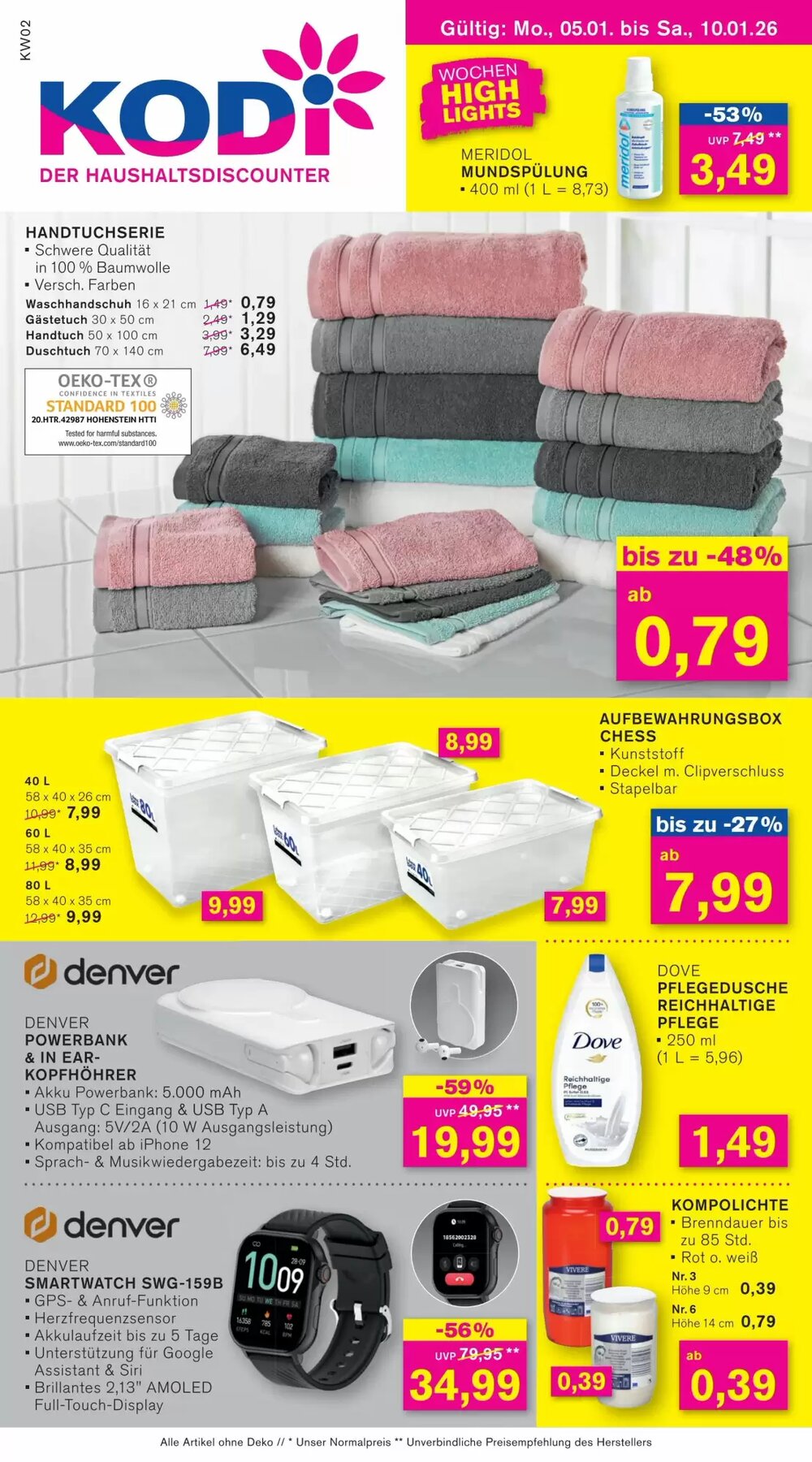 KODi Prospekt (ab 05.01.2026) zum Blättern - Seite 1