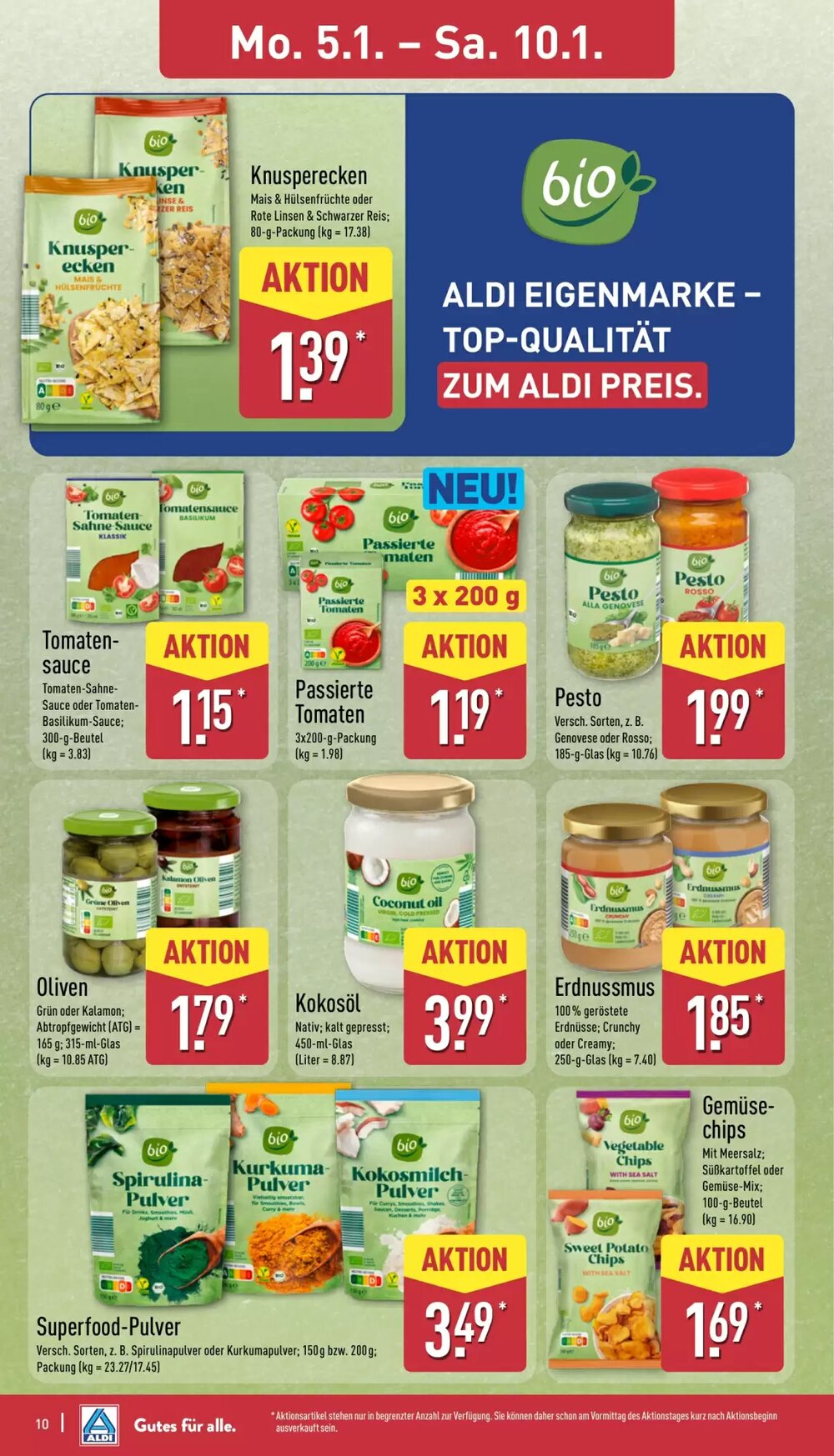 Aldi Nord Prospekt (ab 05.01.2026) zum Blättern - Seite 10