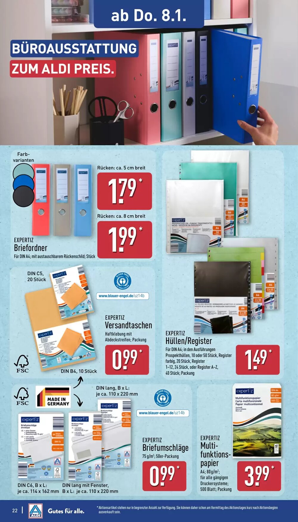 Aldi Nord Prospekt (ab 05.01.2026) zum Blättern - Seite 22