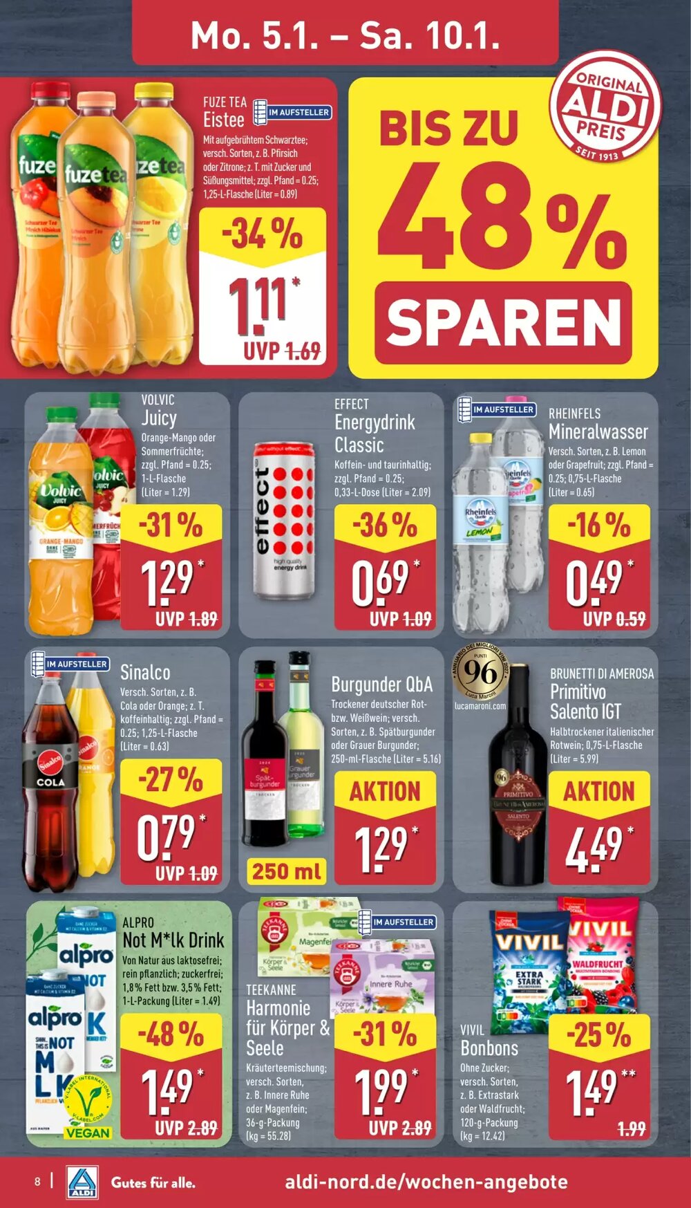 Aldi Nord Prospekt (ab 05.01.2026) zum Blättern - Seite 8