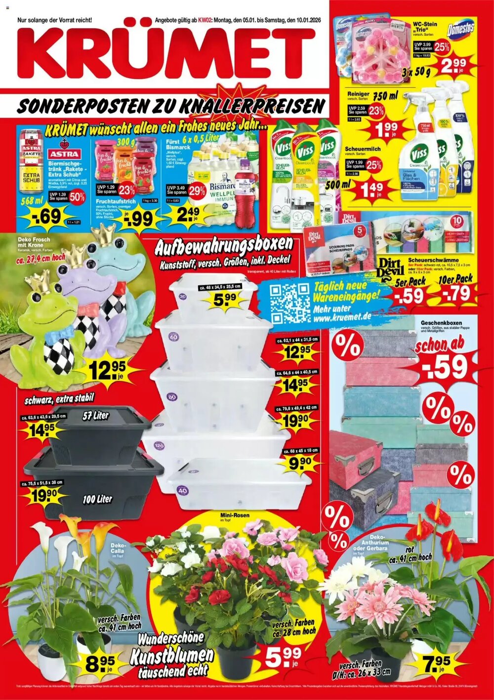 Krümet Sonderposten Prospekt (ab 05.01.2026) zum Blättern - Seite 1