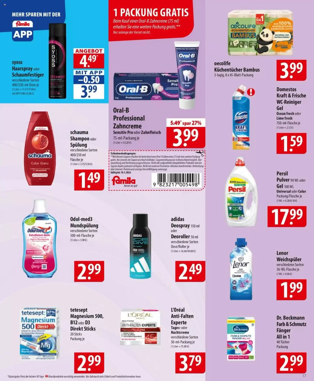 Famila Nord Ost Prospekt (ab 05.01.2026) zum Blättern - Seite 17