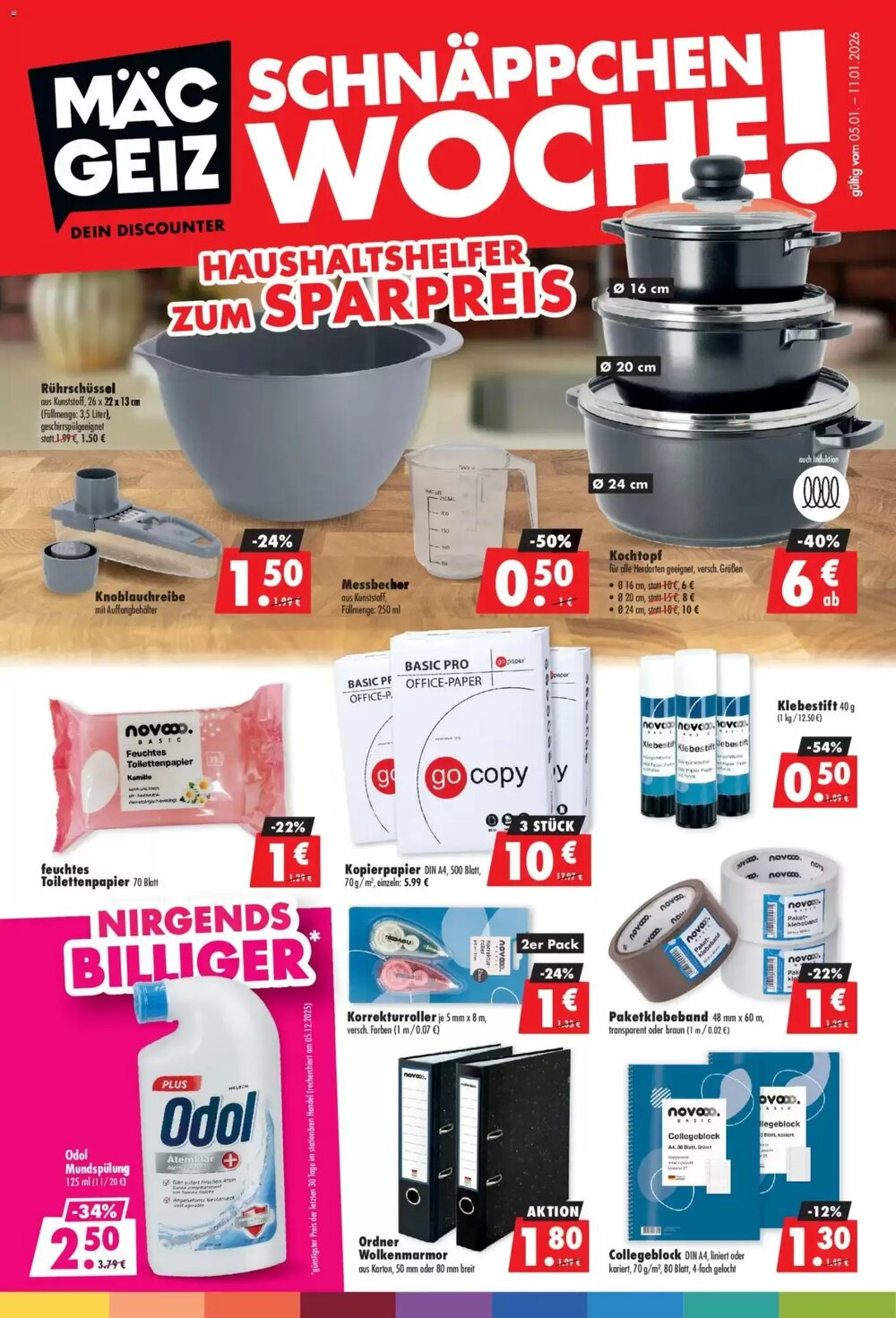 Mäc Geiz Prospekt (ab 05.01.2026) zum Blättern - Seite 1