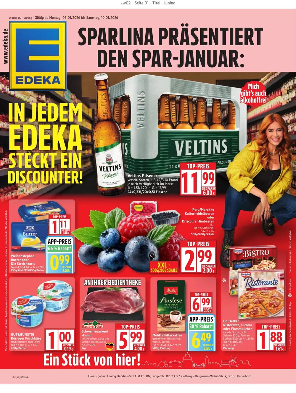 Edeka Prospekt (ab 05.01.2026) zum Blättern - Seite 1
