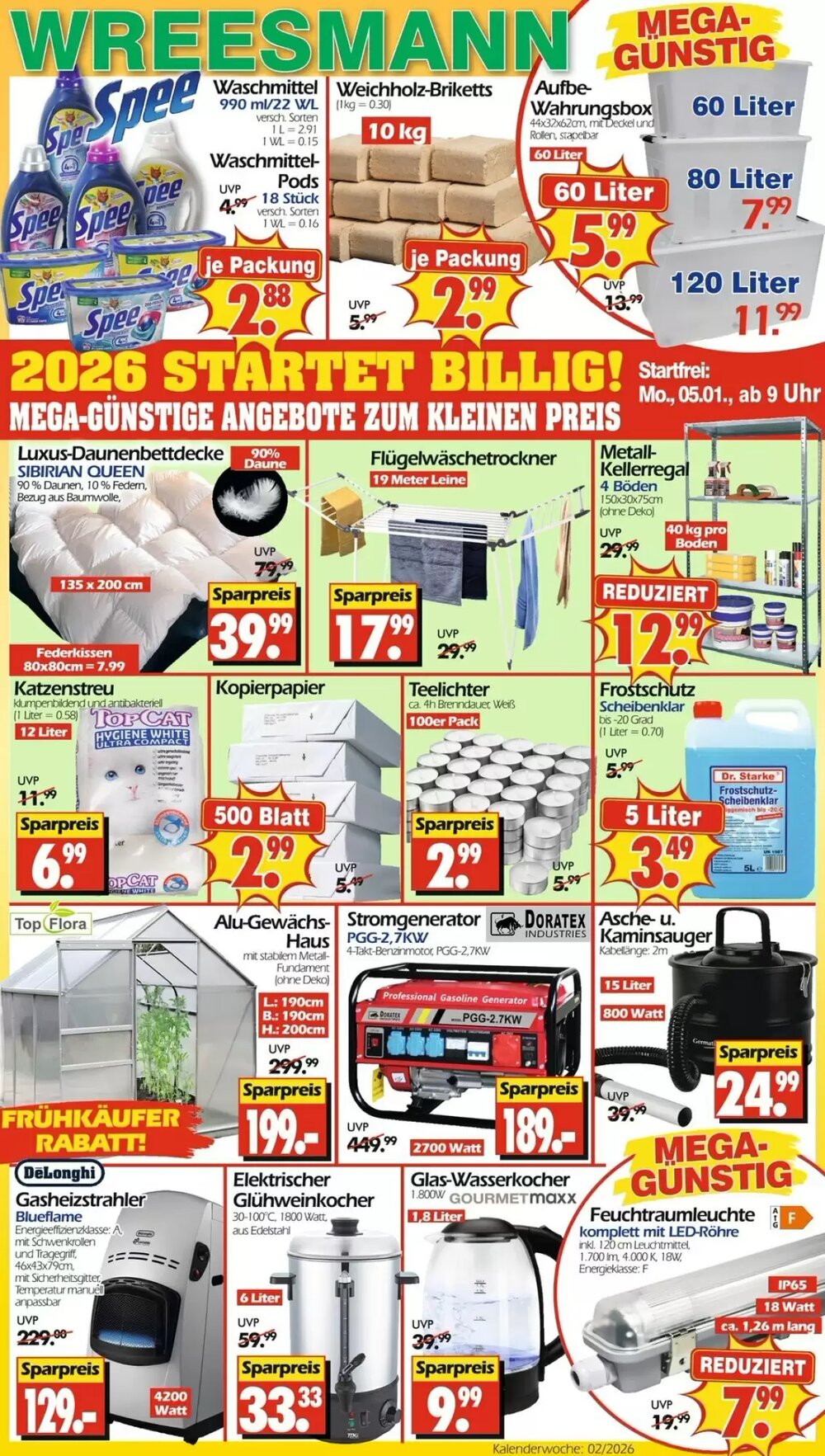 Wreesmann Prospekt (ab 05.01.2026) zum Blättern - Seite 1