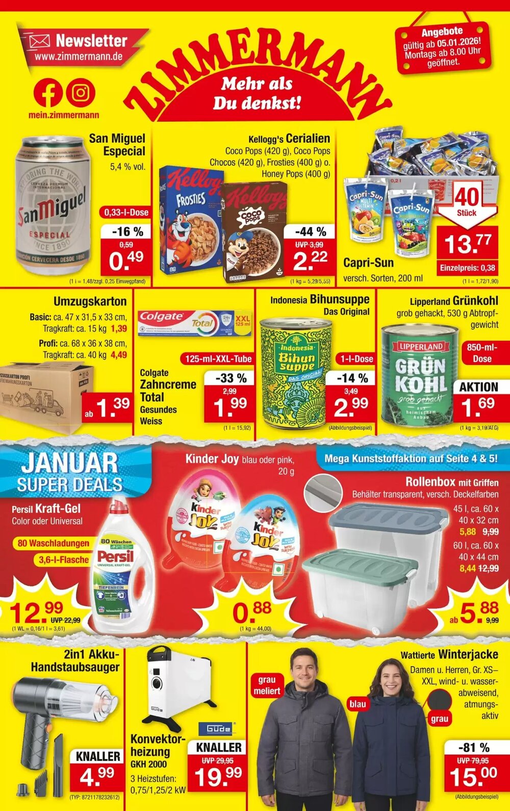 Zimmermann Prospekt (ab 05.01.2026) zum Blättern - Seite 1
