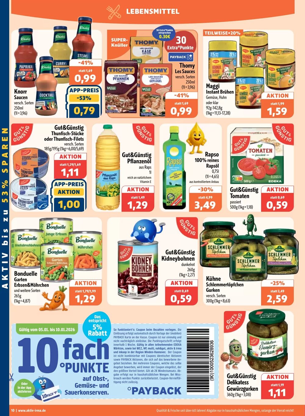 Aktiv Irma Prospekt (ab 05.01.2026) zum Blättern - Seite 10