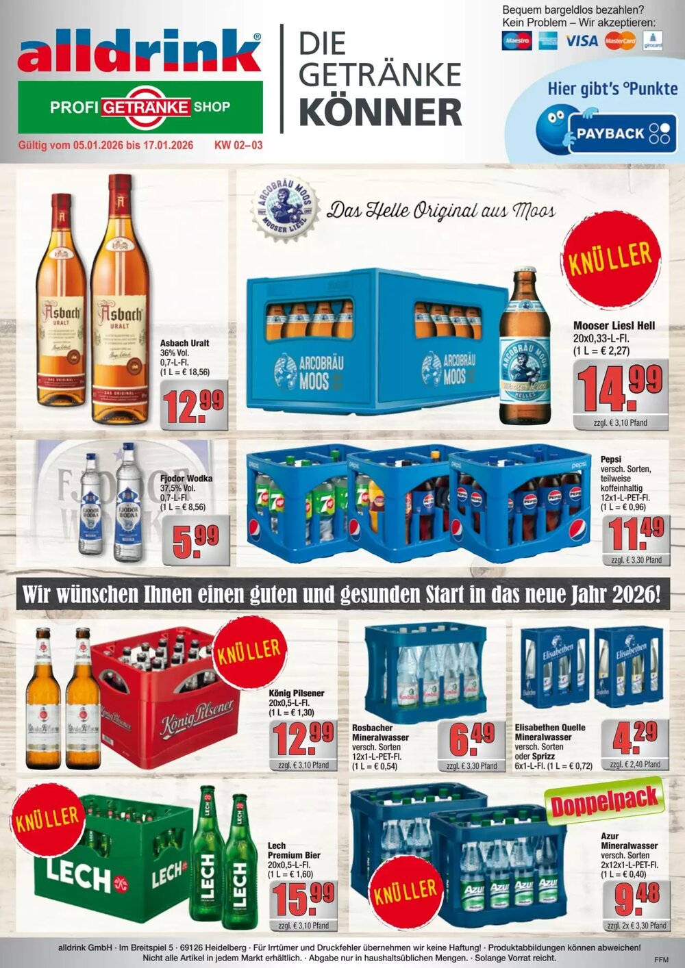 alldrink Prospekt (ab 05.01.2026) zum Blättern - Seite 1