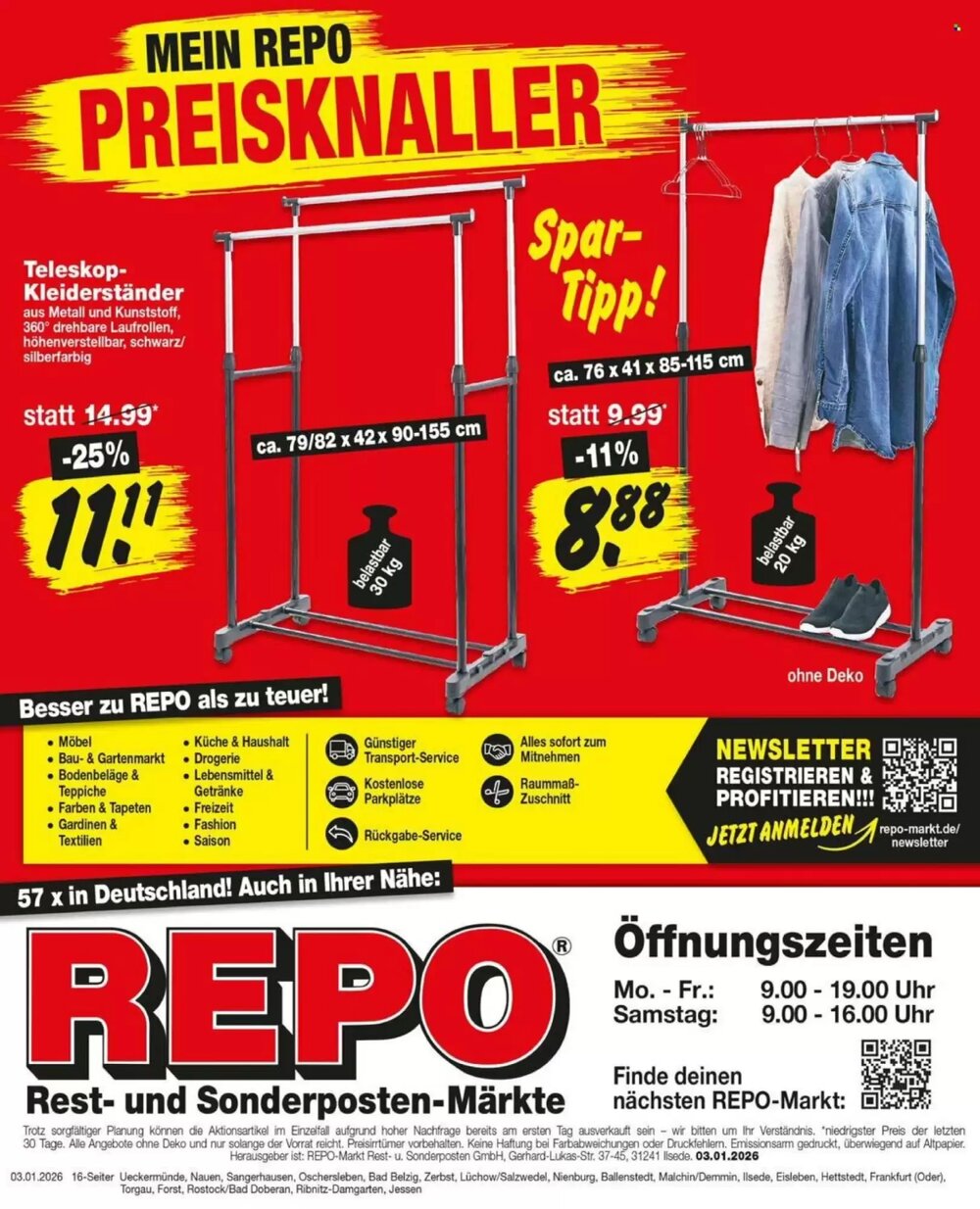 Repo Markt Prospekt (ab 05.01.2026) zum Blättern - Seite 16