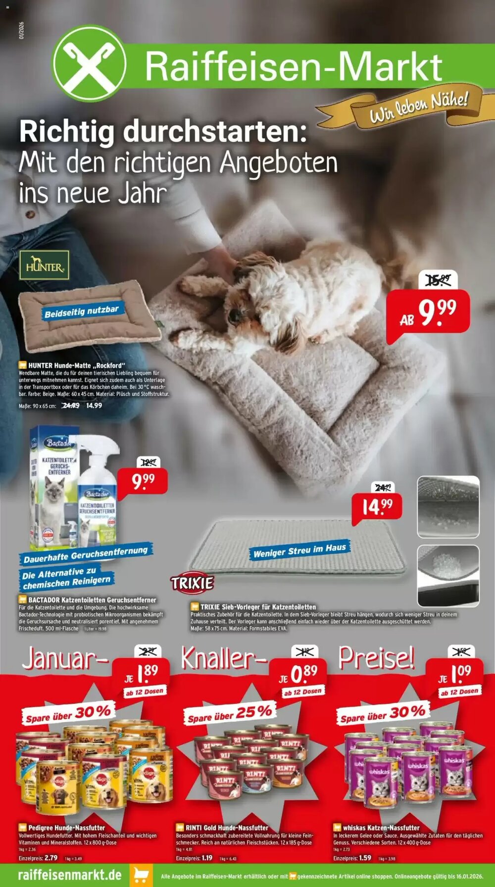 Raiffeisen Markt Prospekt (ab 05.01.2026) zum Blättern - Seite 1