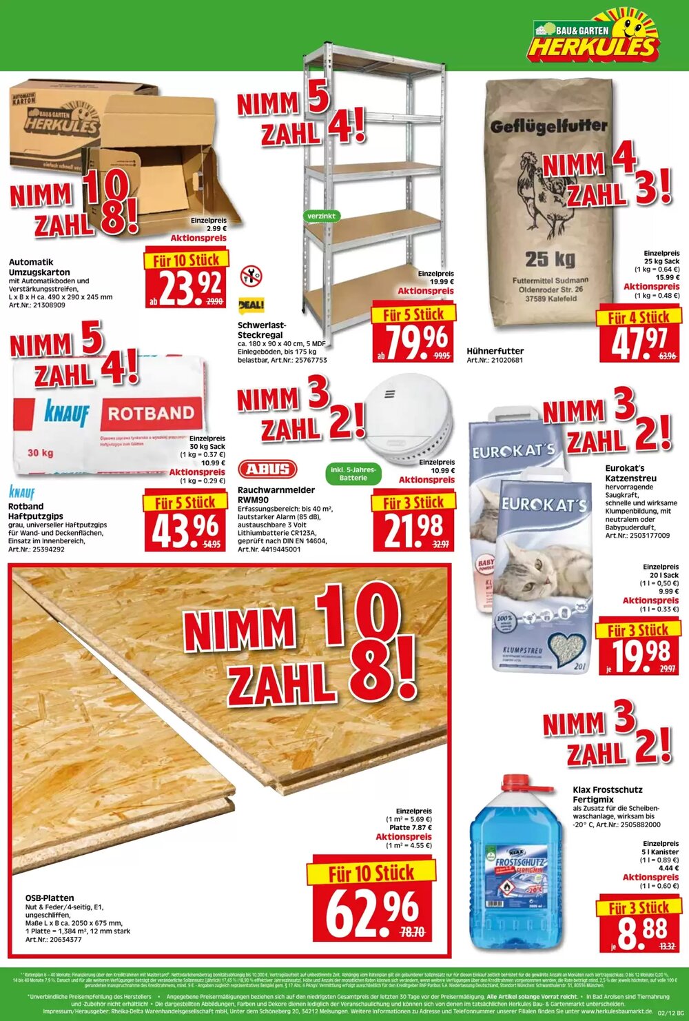 Herkules Baumarkt Prospekt (ab 05.01.2026) zum Blättern - Seite 12
