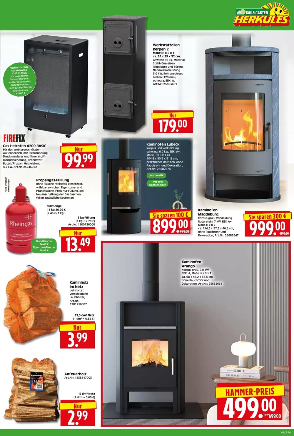 Herkules Baumarkt Prospekt (ab 05.01.2026) zum Blättern - Seite 9