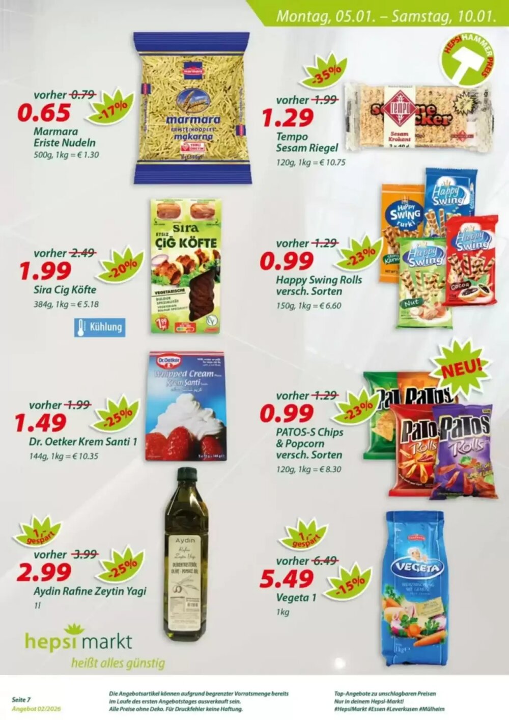 Hepsi-Markt Prospekt (ab 05.01.2026) zum Blättern - Seite 7