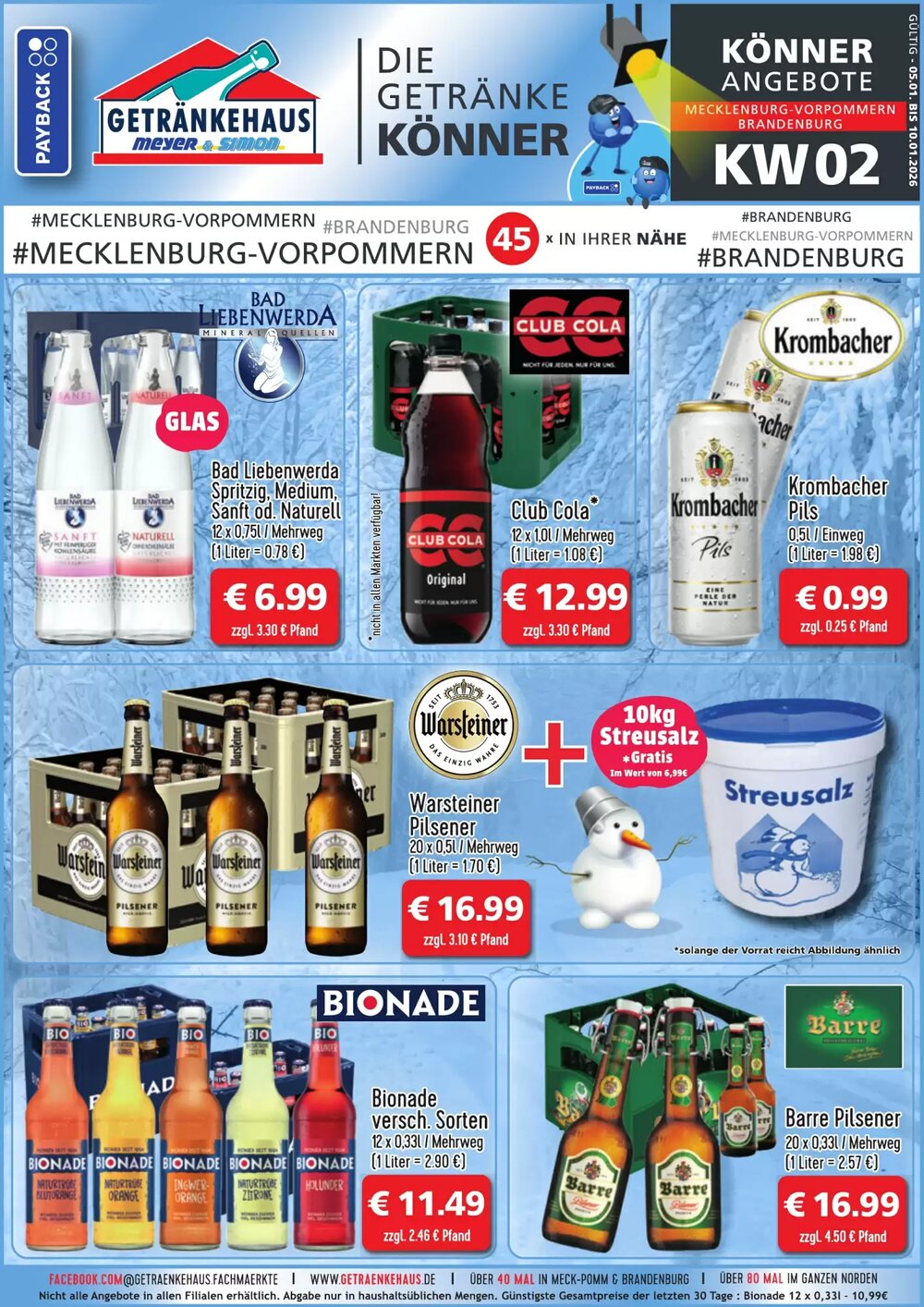 Getränkehaus Prospekt (ab 05.01.2026) zum Blättern - Seite 1