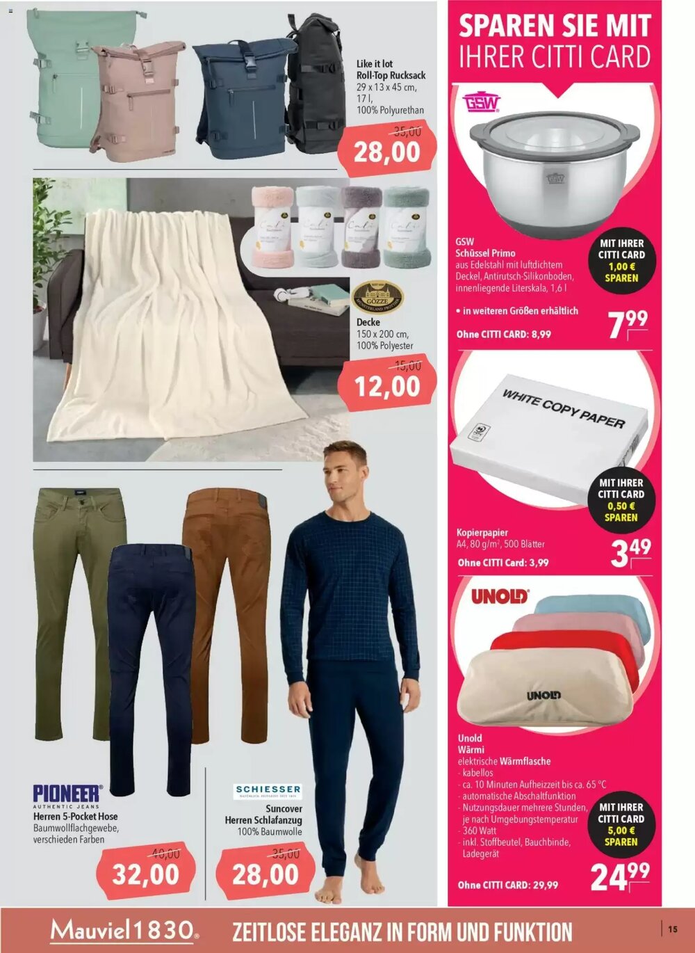 CITTI Markt Prospekt (ab 07.01.2026) zum Blättern - Seite 15